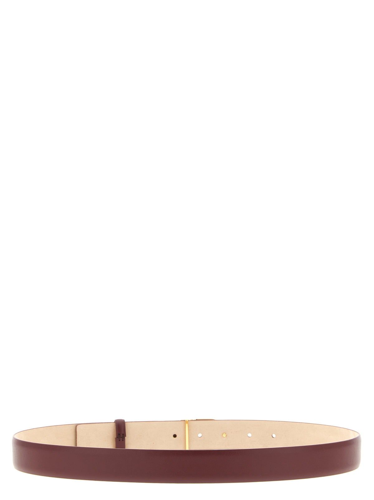Khaite Bordeaux Calfskin Regular Belt - view 2