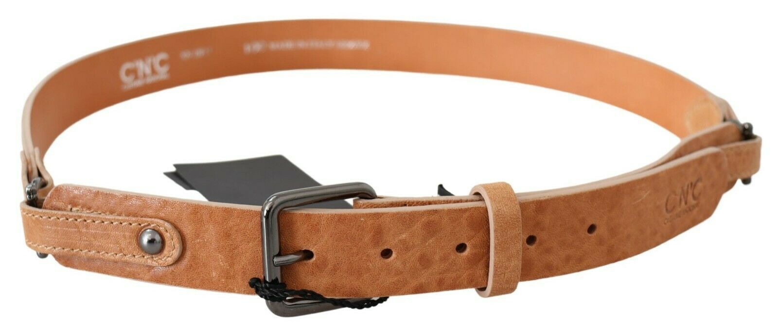 Costume National Light Brown Genuine Leather Belt - YSONA