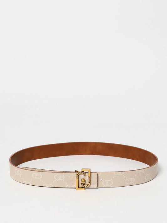 Liu Jo Beige Leather Regular Belt - YSONA