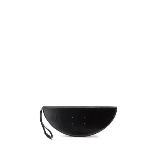 Maison Margiela Black Calf Leather Bos Taurus Clutch Bag - YSONA