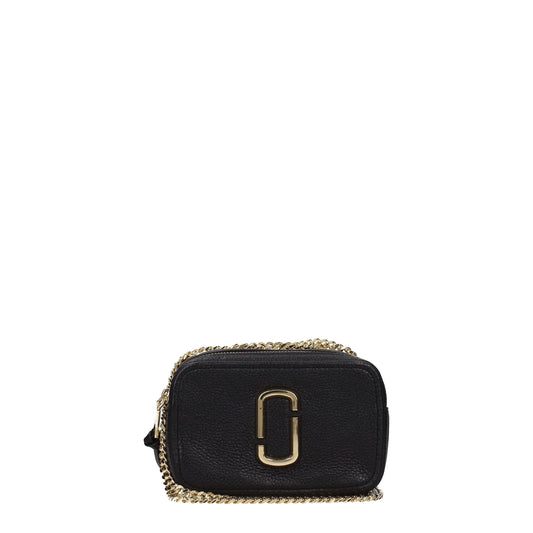 Marc Jacobs Black Leather Crossbody Bag - YSONA
