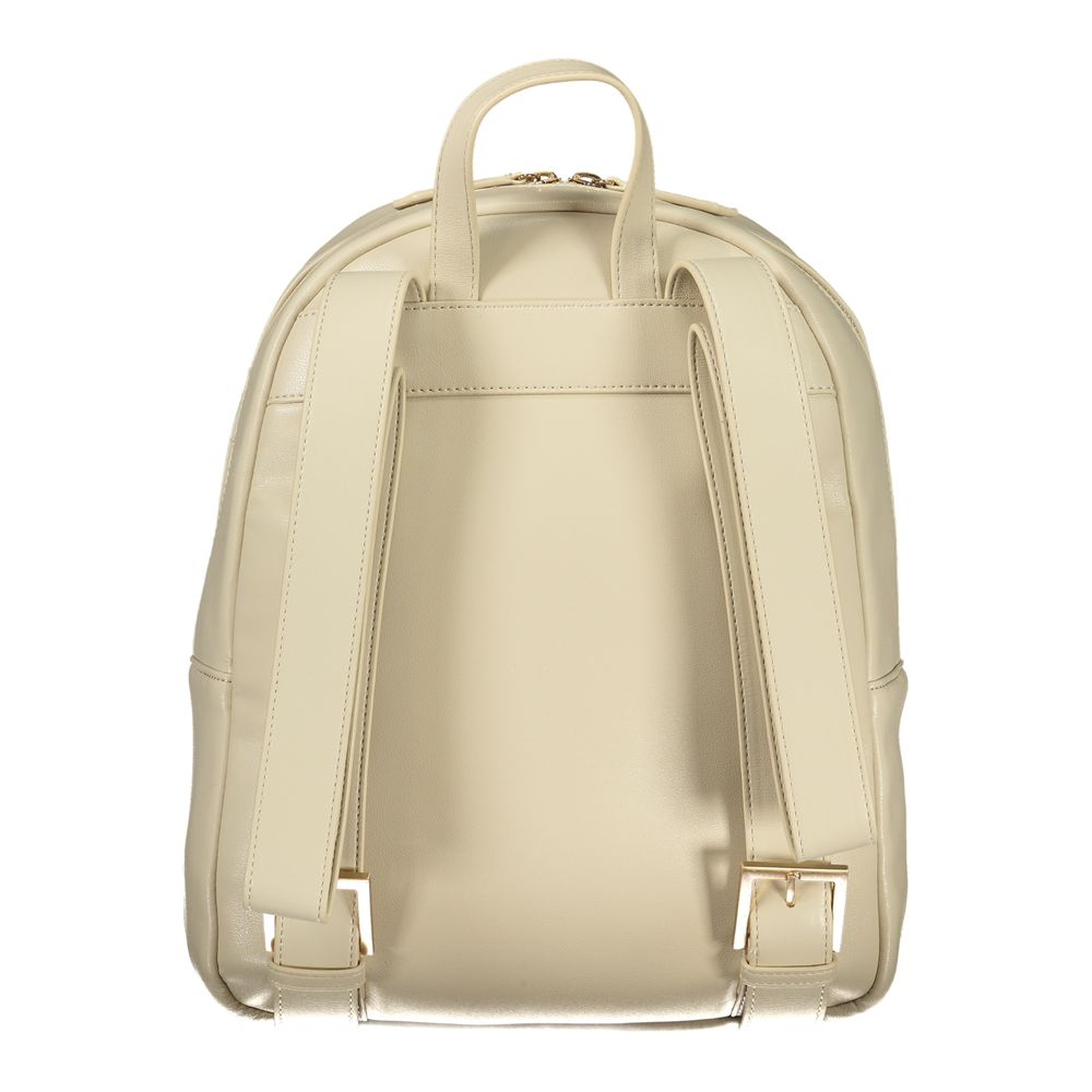 Mario Valentino Beige Polyurethane Women's Backpack - view 2