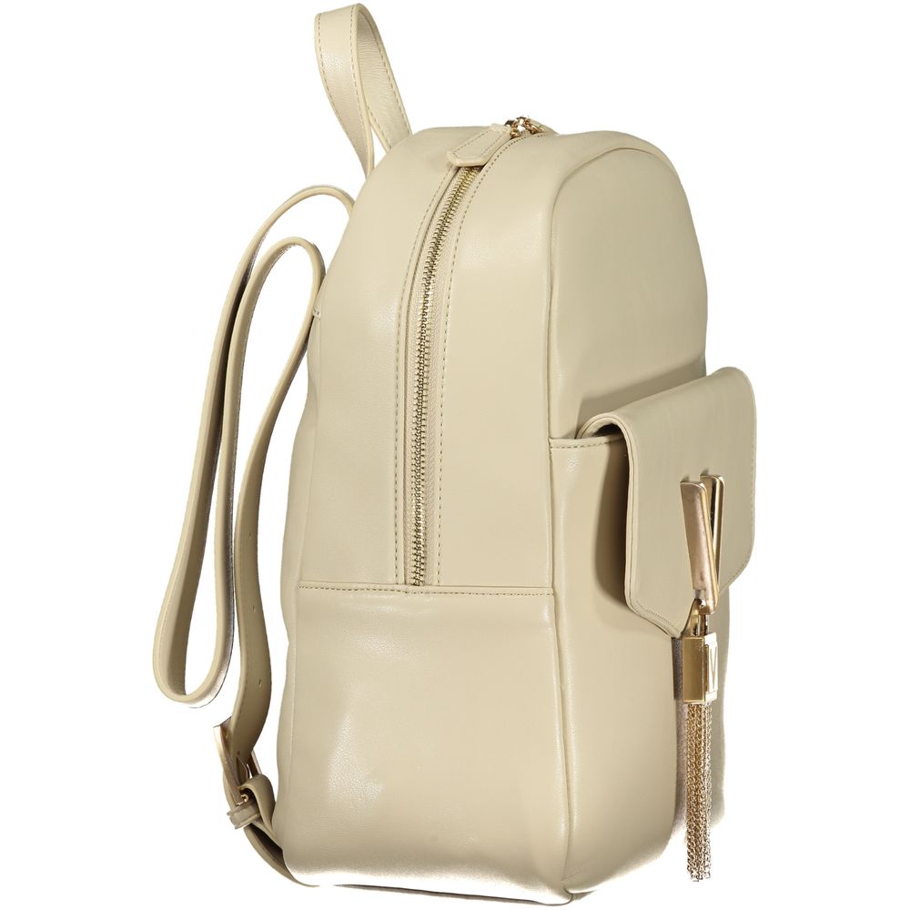 Mario Valentino Beige Polyurethane Women's Backpack - view 3