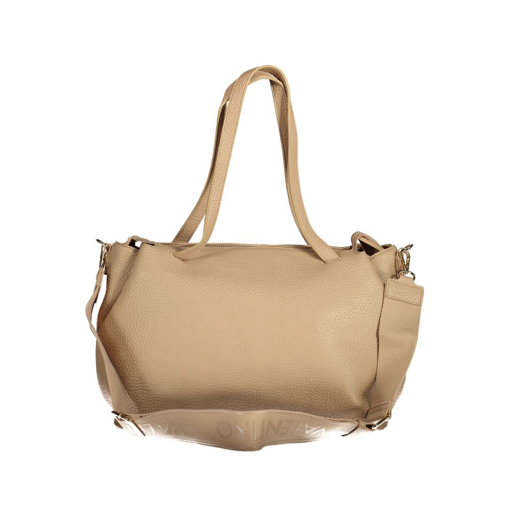 Mario Valentino Beige Polyurethane Women's Bag with Adjustable Shoulder Strap - view 2