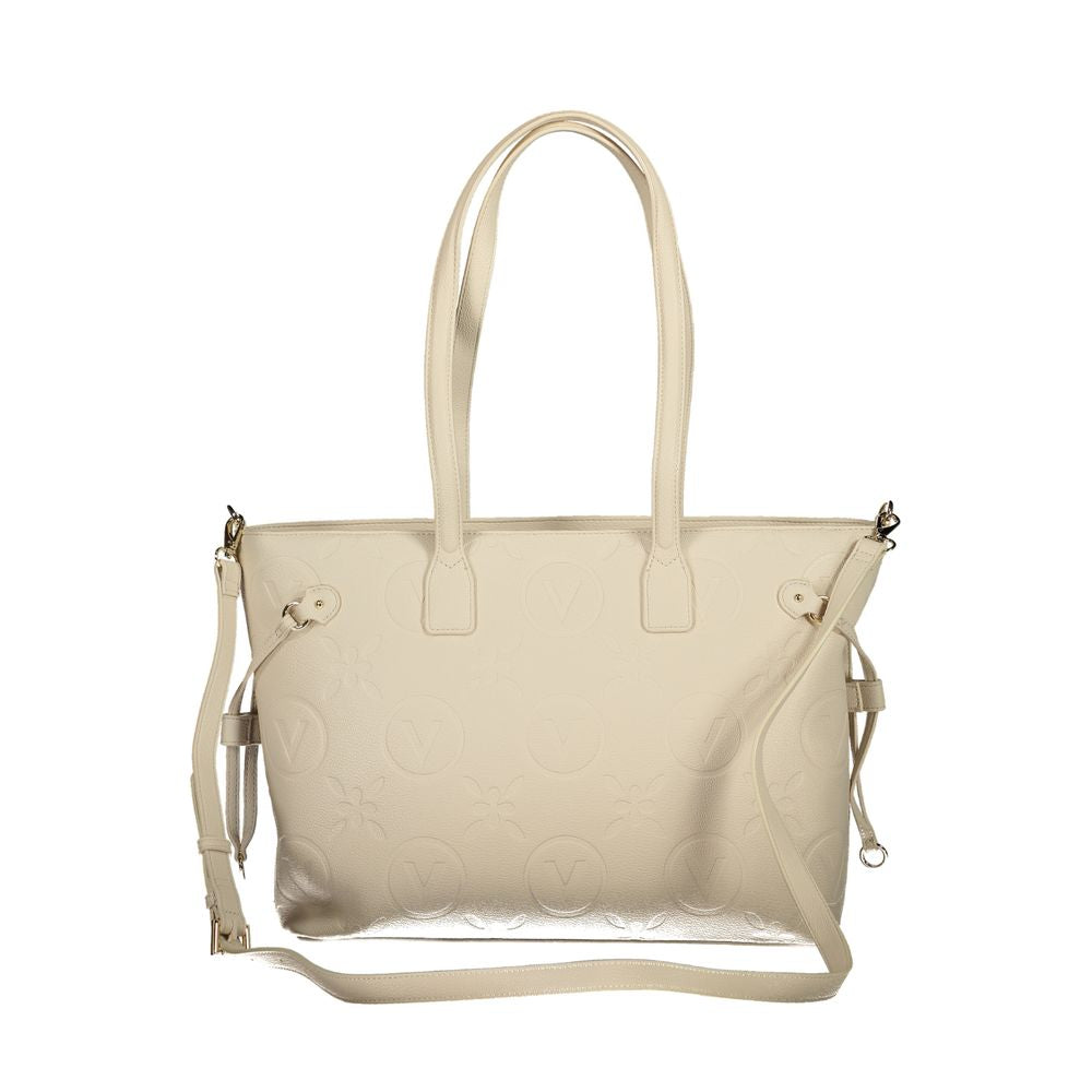 Mario Valentino Beige Polyurethane Women's Bag with Adjustable Straps - view 2
