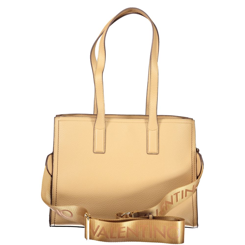 Mario Valentino Beige Polyurethane Women's Bag with Shoulder Handles - view 2
