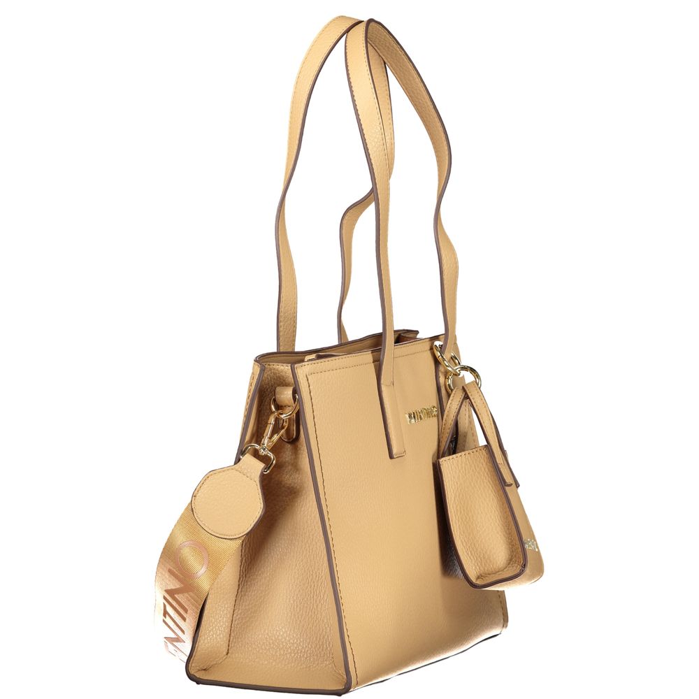 Mario Valentino Beige Polyurethane Women's Bag with Shoulder Handles - view 3