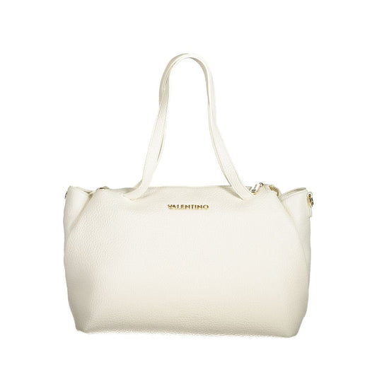 Mario Valentino Bianco Polyurethane Women's Bag with Handles and Internal Pocket - YSONA