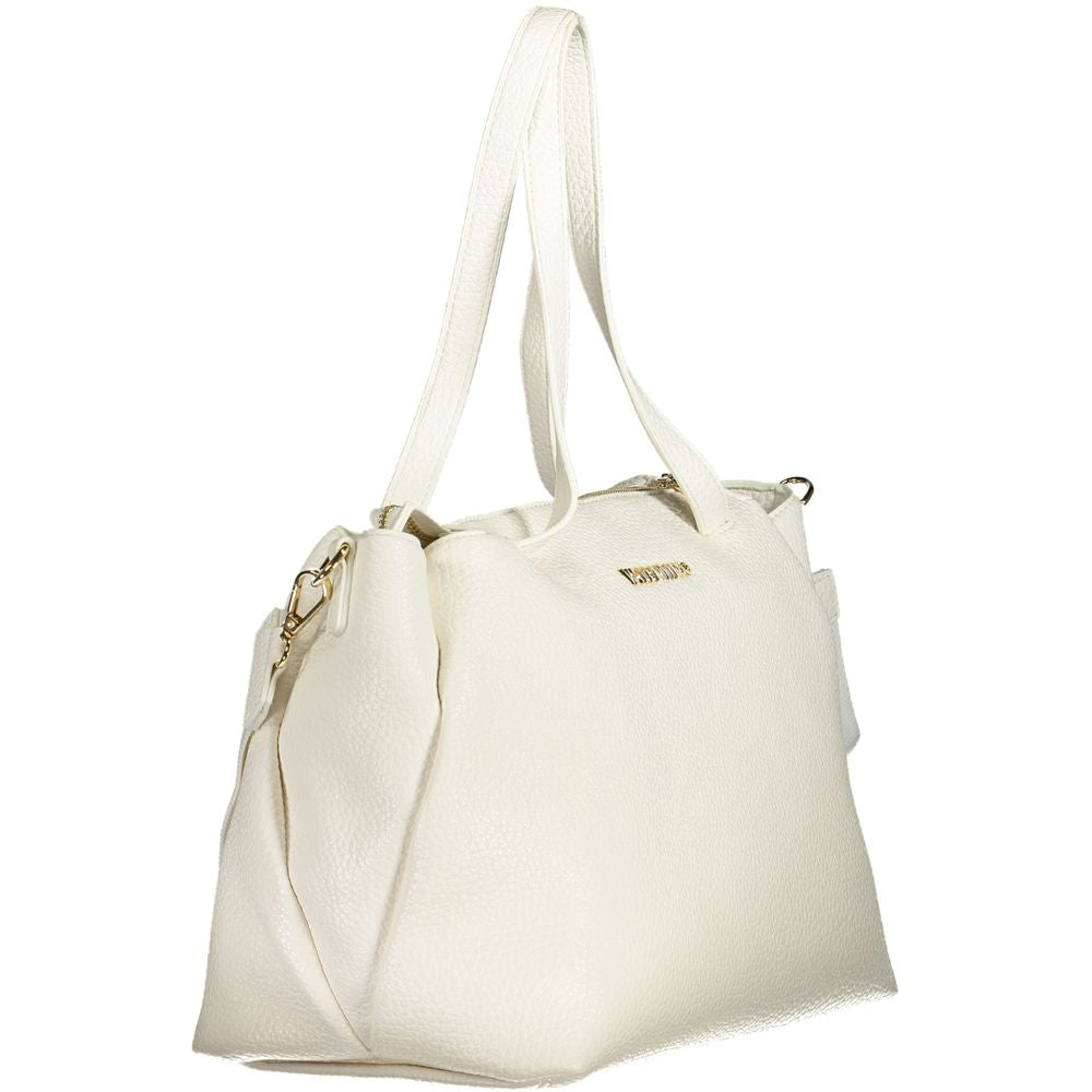 Mario Valentino Bianco Polyurethane Women's Bag with Handles and Internal Pocket - view 3