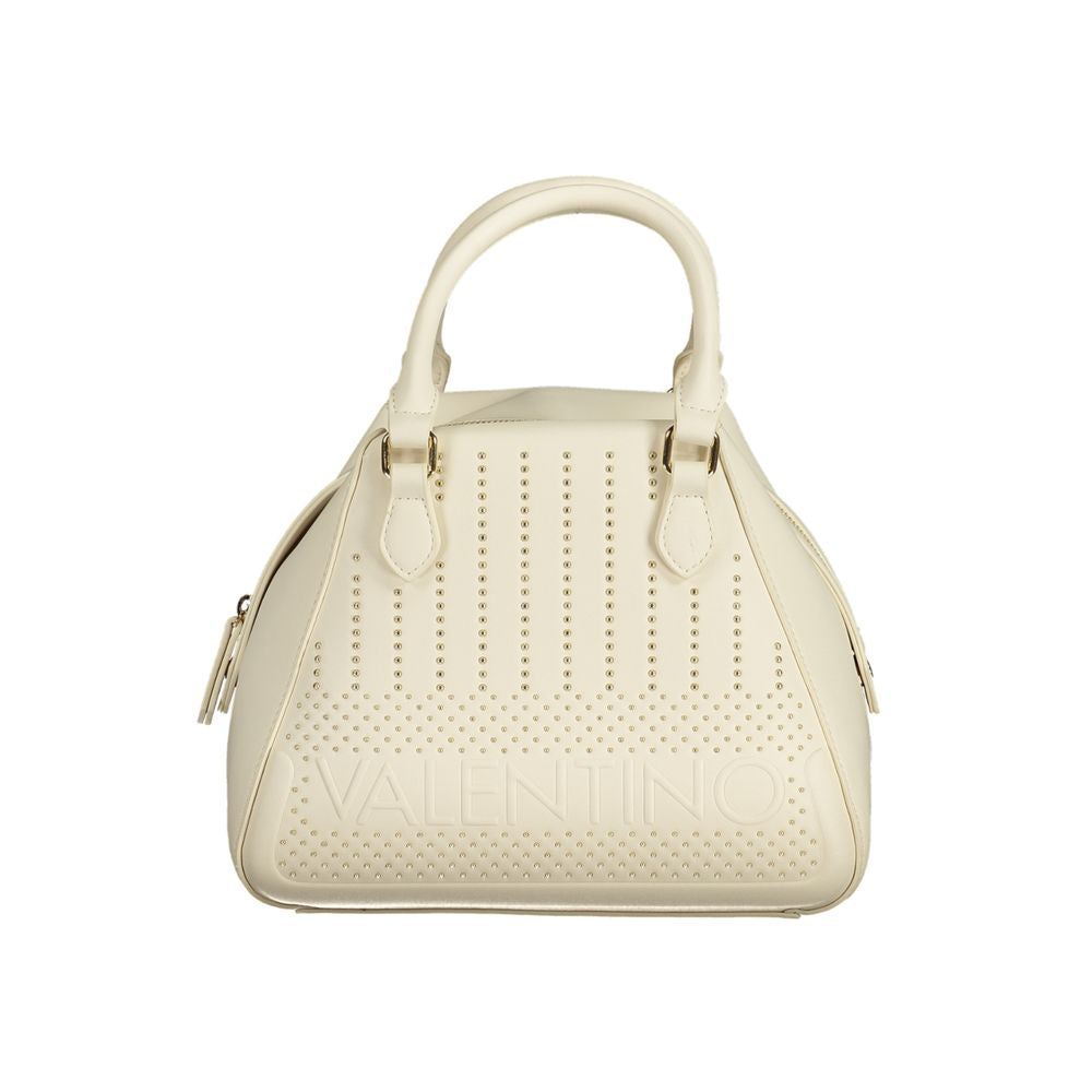 Mario Valentino Bianco Polyurethane Women's Bag with Handles and Shoulder Strap - YSONA