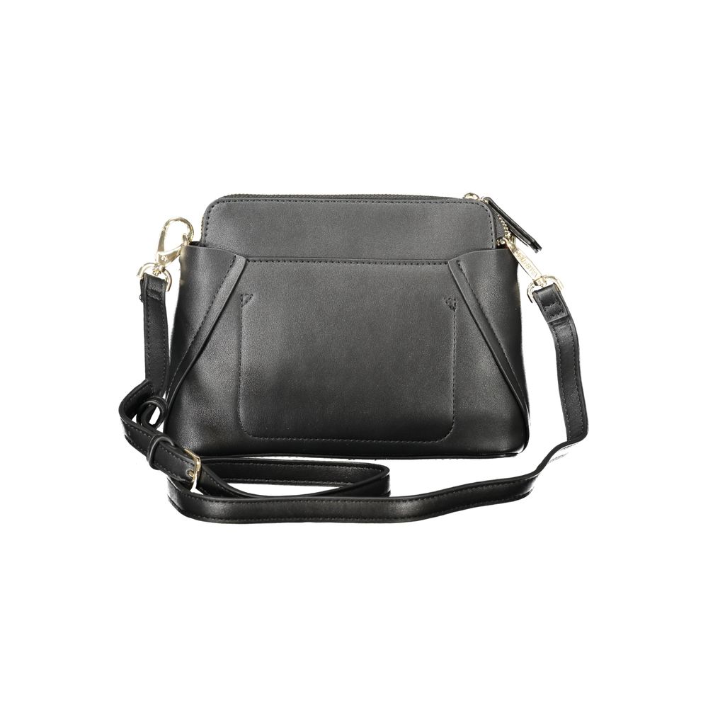 Mario Valentino Black Polyurethane Shoulder Bag - view 2