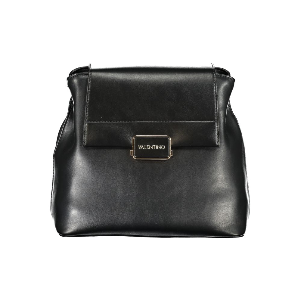 Mario Valentino Black Polyurethane Women's Backpack - YSONA