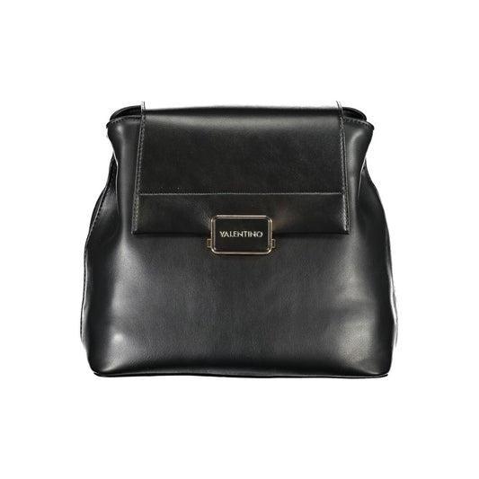 Mario Valentino Black Polyurethane Women's Backpack - YSONA