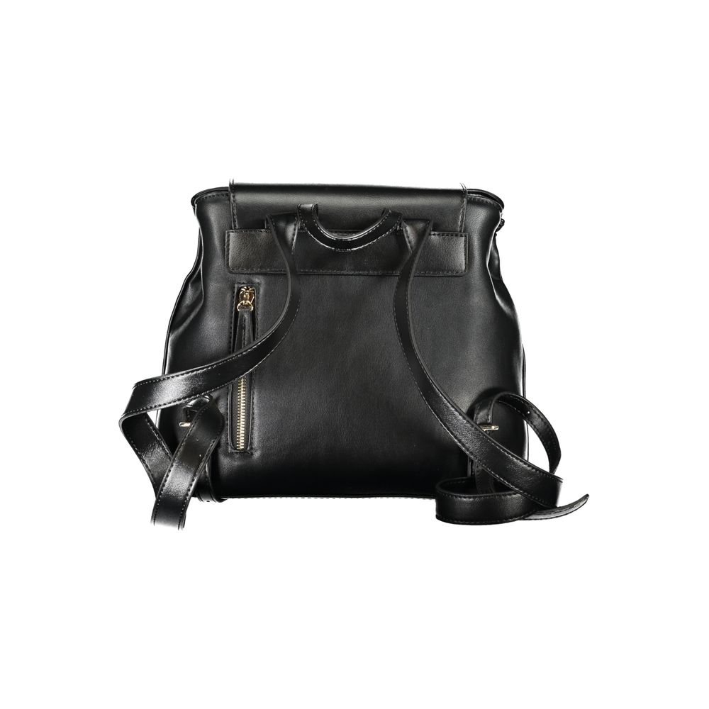 Mario Valentino Black Polyurethane Women's Backpack - view 2