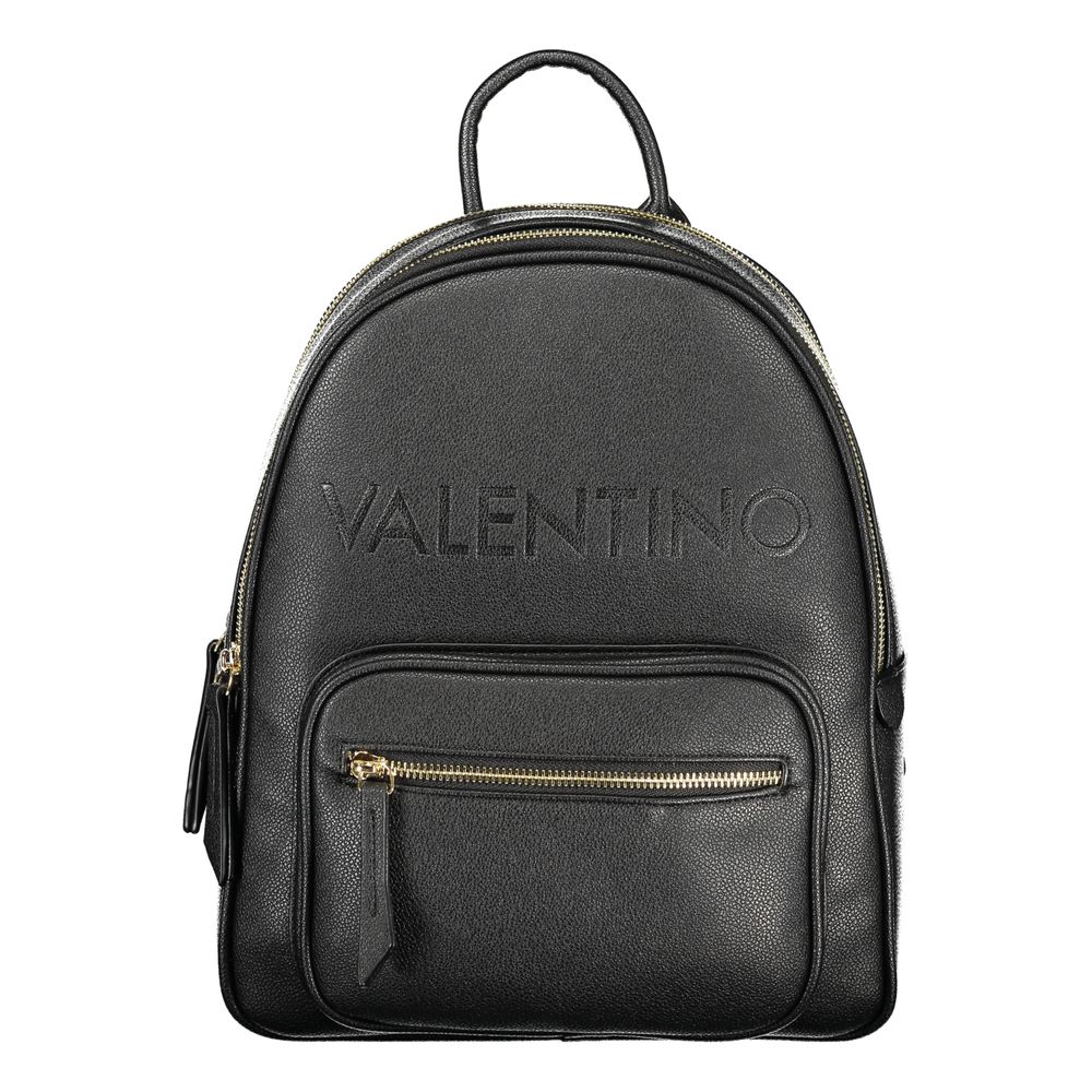 Mario Valentino Black Polyurethane Women's Backpack - YSONA