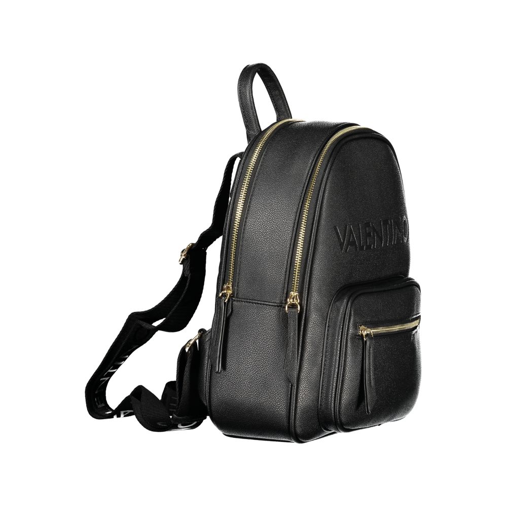 Mario Valentino Black Polyurethane Women's Backpack - view 3