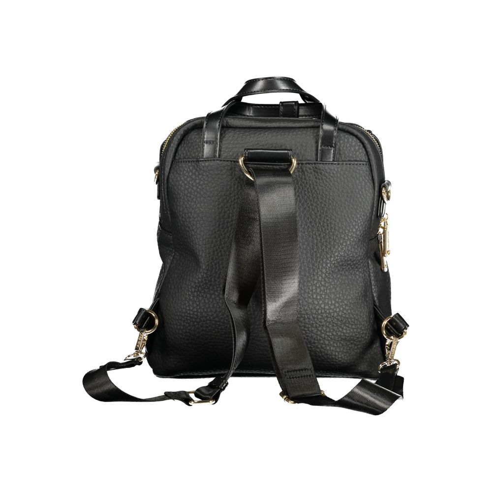 Mario Valentino Black Polyurethane Women's Backpack - view 2