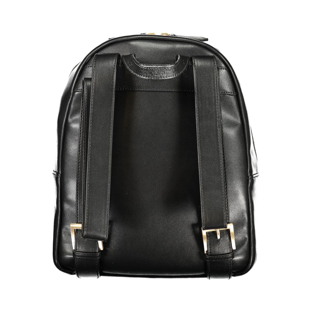 Mario Valentino Black Polyurethane Women's Backpack - view 2