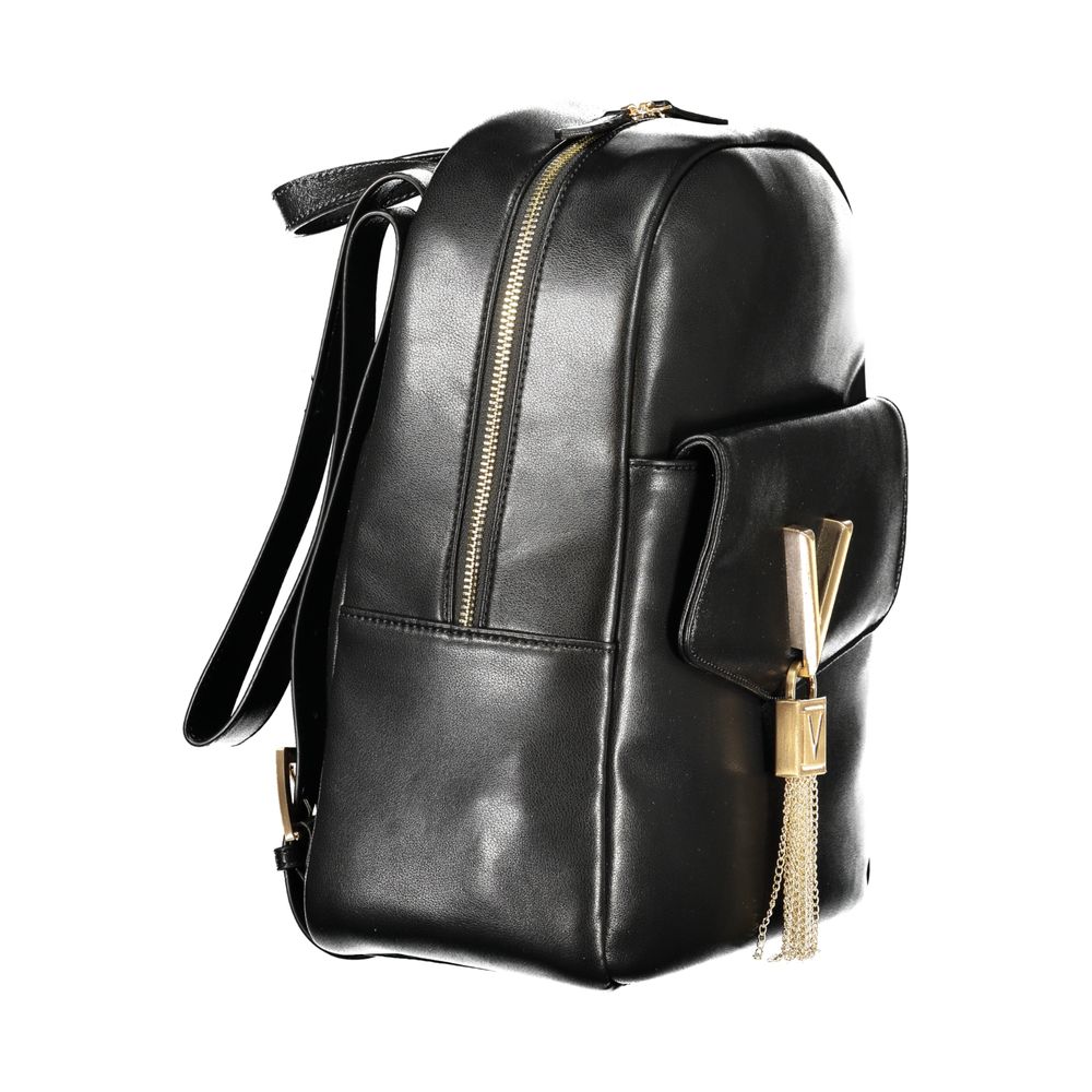Mario Valentino Black Polyurethane Women's Backpack - view 3