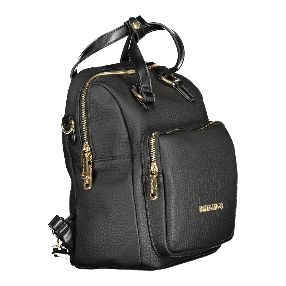 Mario Valentino Black Polyurethane Women's Backpack - view 3