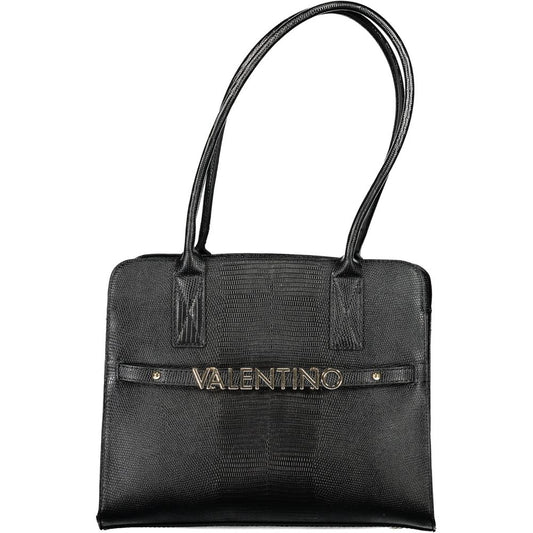 Mario Valentino Black Polyurethane Women's Bag - YSONA