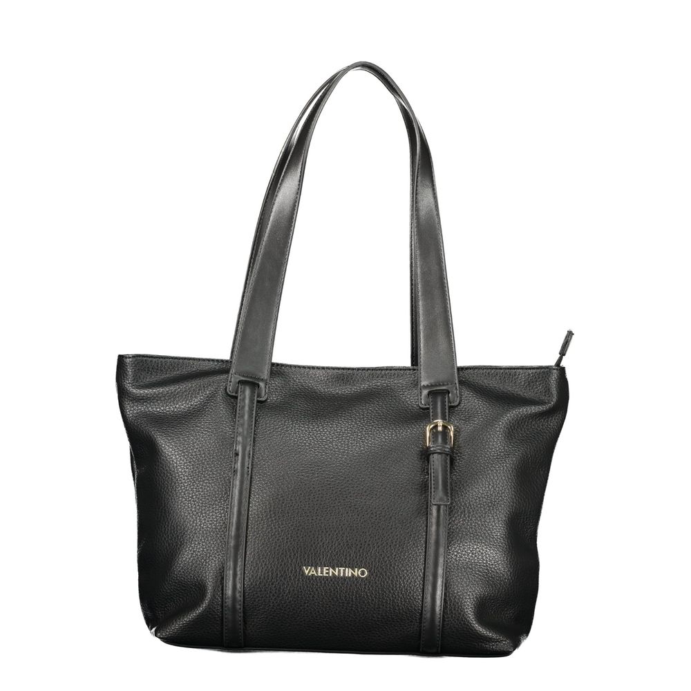 Mario Valentino Black Polyurethane Women's Bag for Sophisticated Accessorizing - YSONA