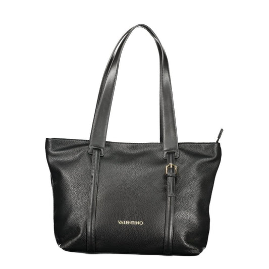 Mario Valentino Black Polyurethane Women's Bag for Sophisticated Accessorizing - YSONA