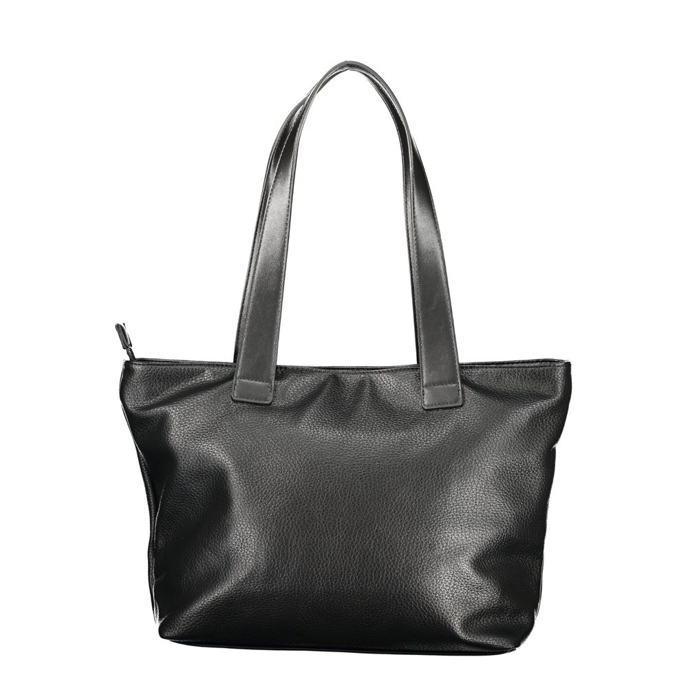 Mario Valentino Black Polyurethane Women's Bag for Sophisticated Accessorizing - view 2