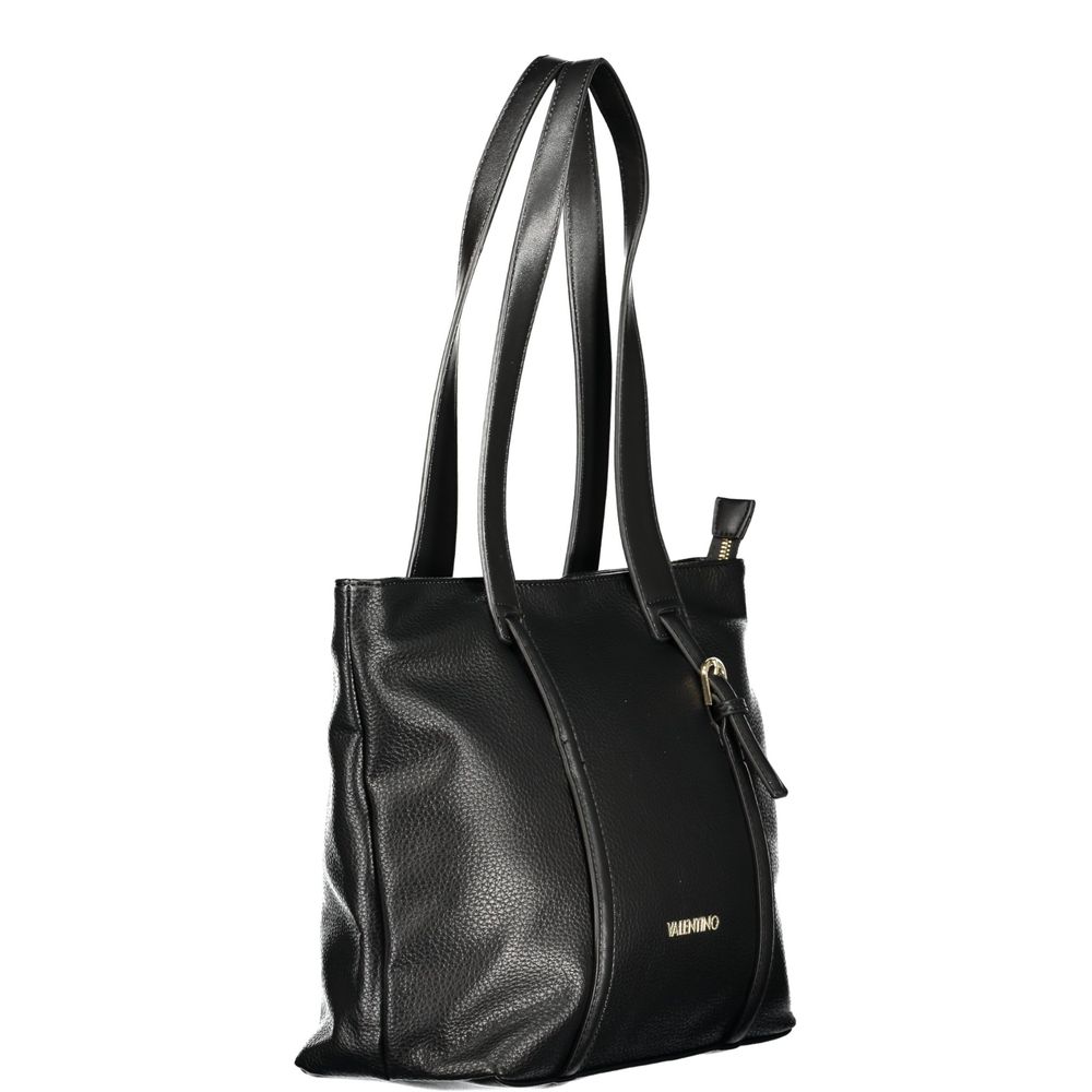 Mario Valentino Black Polyurethane Women's Bag for Sophisticated Accessorizing - view 3