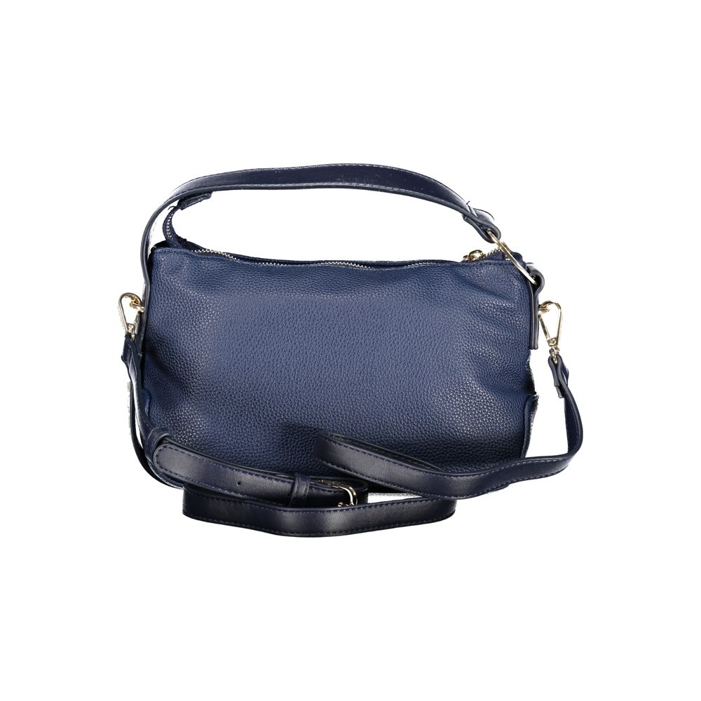 Mario Valentino Blue Polyurethane Women's Bag with Adjustable Strap and Pocket - view 2