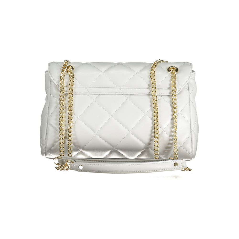 Mario Valentino Gray Polyurethane Women's Bag With Chain Shoulder Handle - view 2