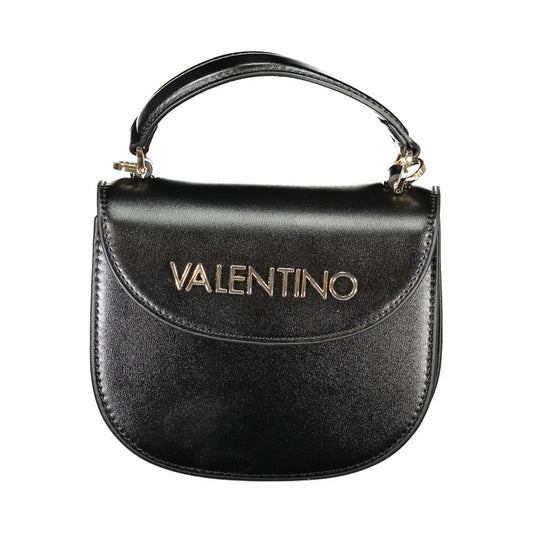 Mario Valentino Nero Polyurethane Women's Bag with Handle and Shoulder Strap - YSONA