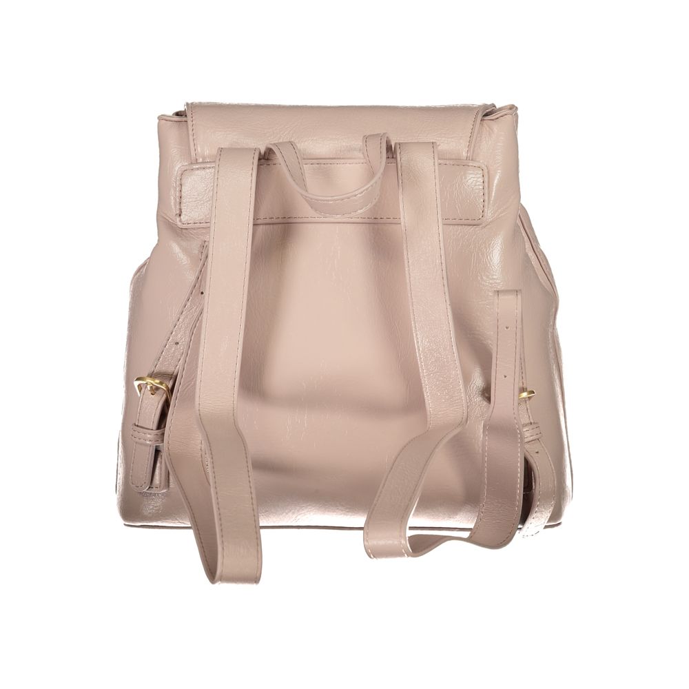 Mario Valentino Rosa Polyurethane Women's Backpack with Adjustable Straps - view 2
