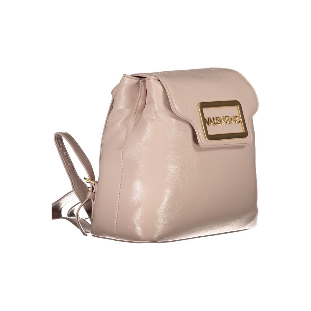 Mario Valentino Rosa Polyurethane Women's Backpack with Adjustable Straps - view 3