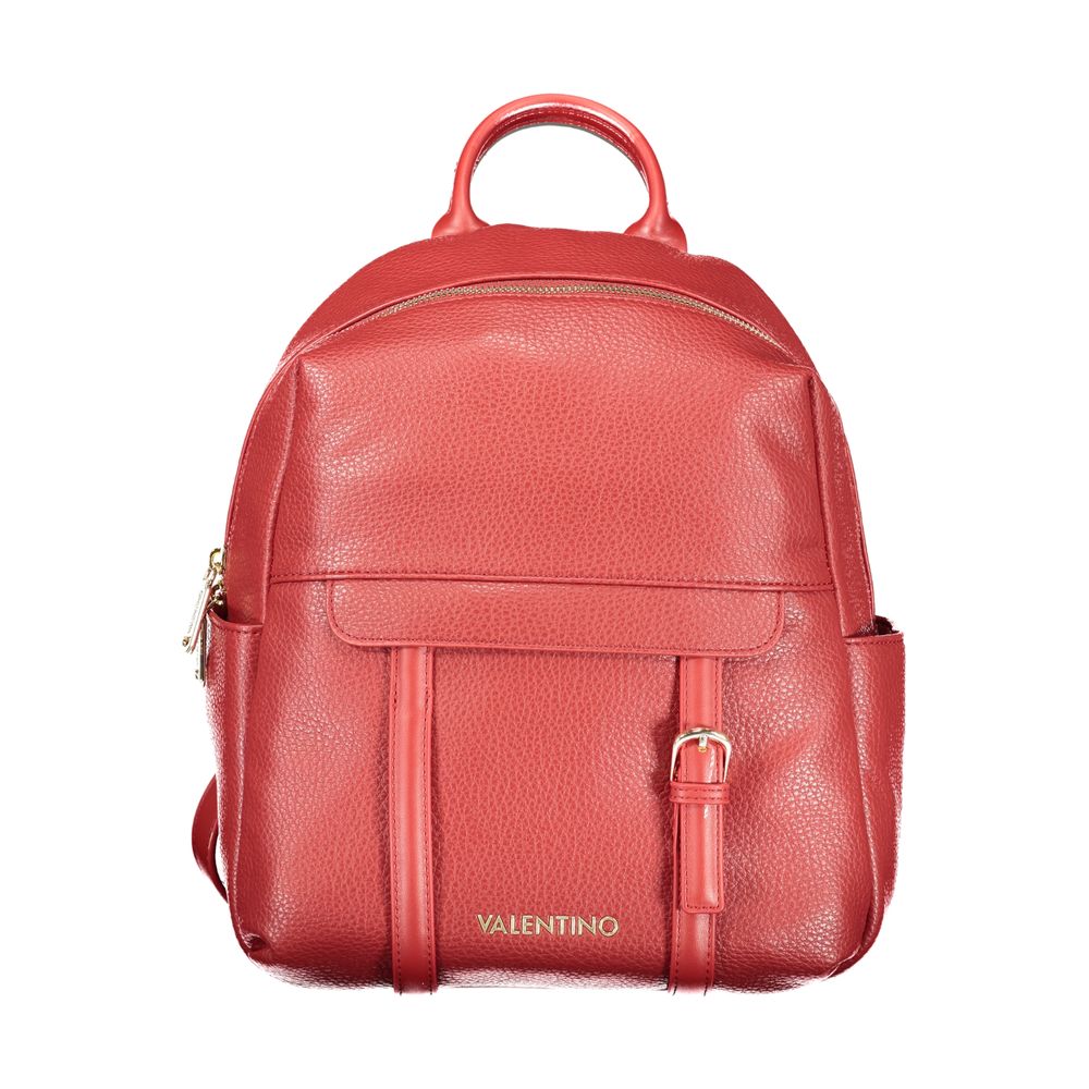 Mario Valentino Rosso Polyurethane Women's Backpack - YSONA