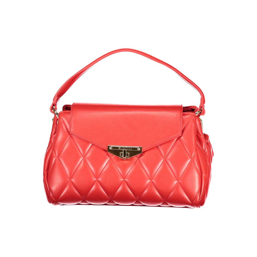 Mario Valentino Rosso Polyurethane Women's Bag with Adjustable Shoulder Strap - YSONA