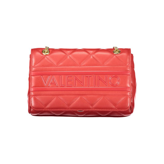 Mario Valentino Rosso Polyurethane Women's Bag with Chain and Internal Pockets - YSONA
