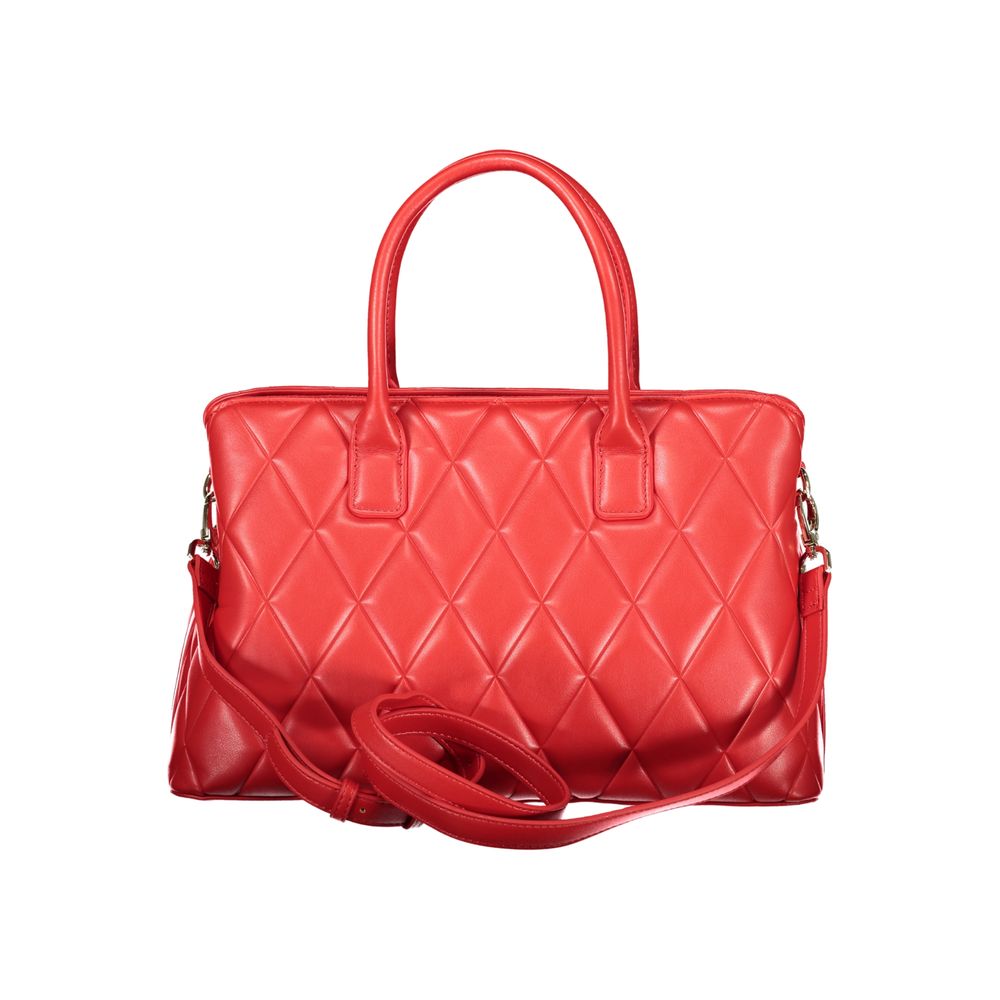Mario Valentino Rosso Polyurethane Women's Bag with Handles and Compartments - view 2