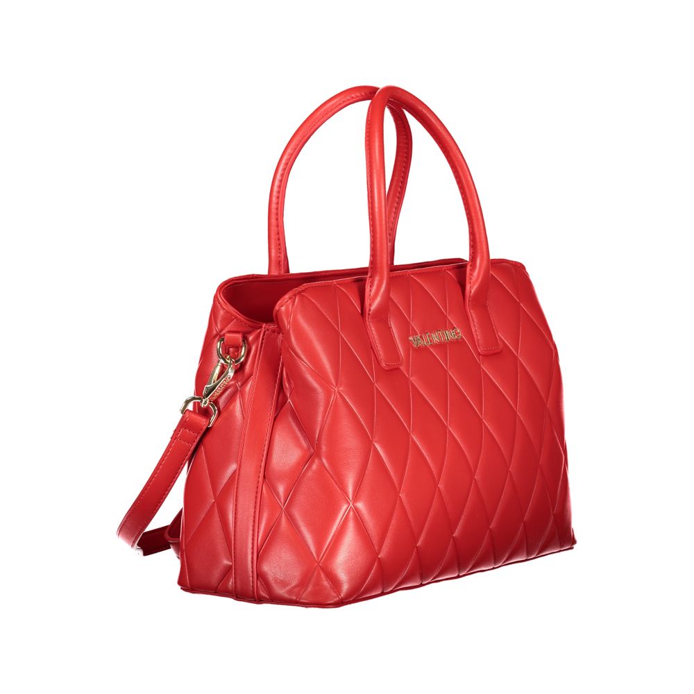 Mario Valentino Rosso Polyurethane Women's Bag with Handles and Compartments - view 3