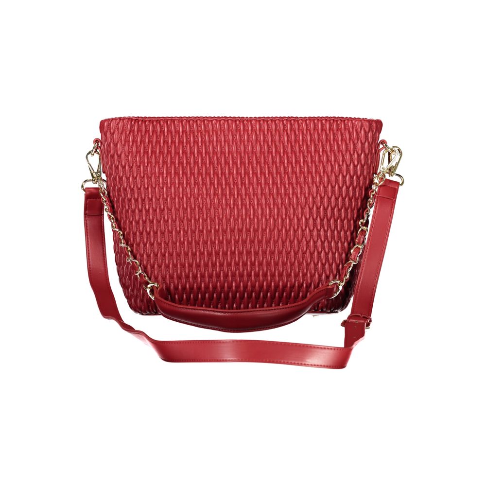 Mario Valentino Rosso Polyurethane Women's Bag with Removable Shoulder Strap - view 2