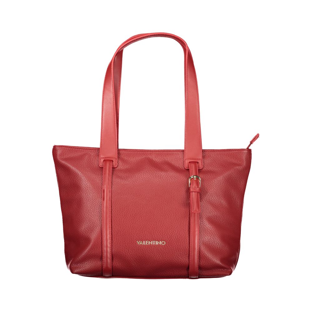 Mario Valentino Rosso Polyurethane Women's Bag with Zip Closure - YSONA