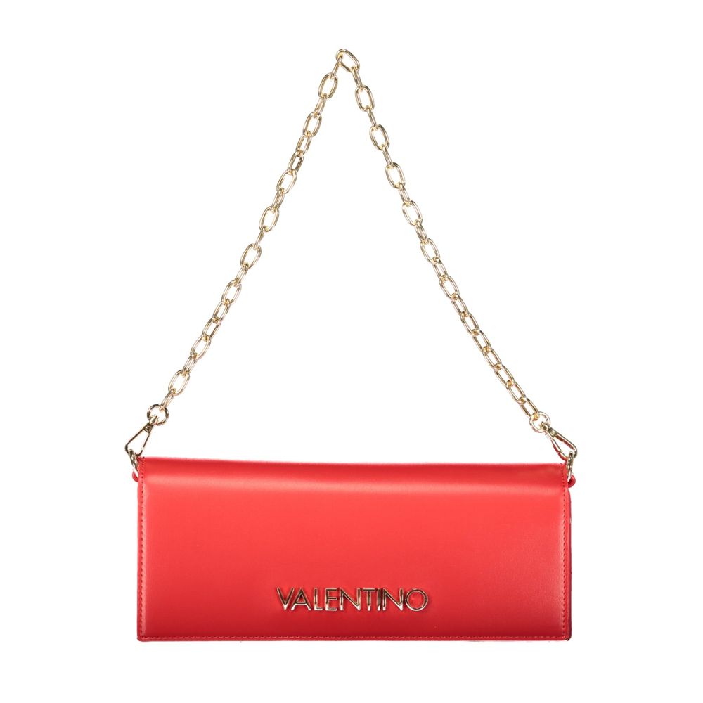 Mario Valentino Rosso Polyurethane Women's Shoulder Bag - YSONA