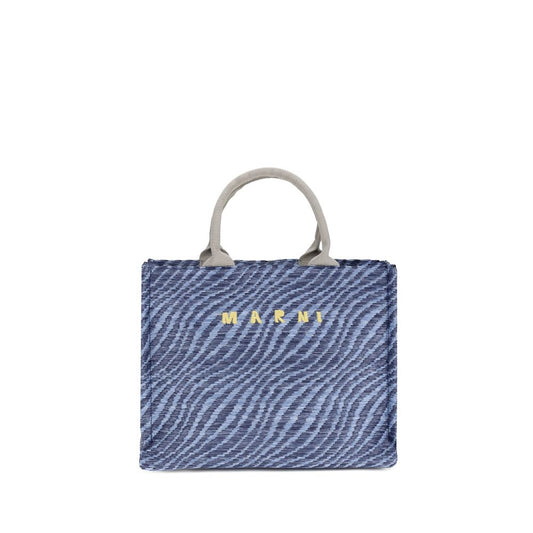 Marni Blue Nylon Shoulder Bag - YSONA