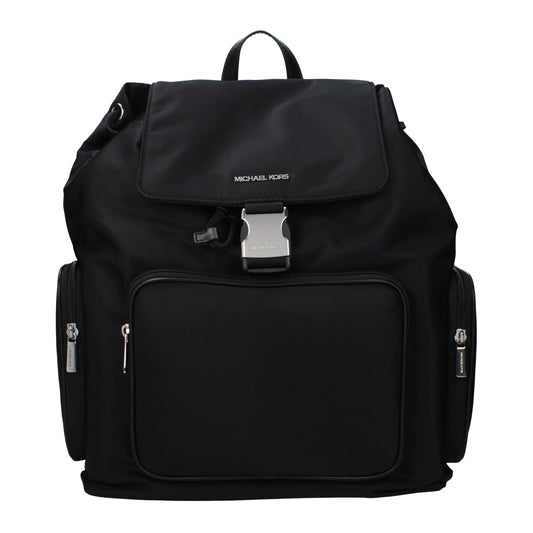 Michael Kors Black Fabric Backpack - YSONA