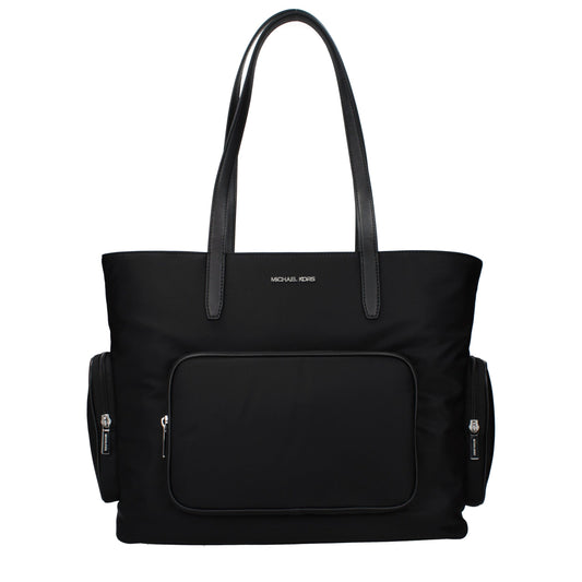 Michael Kors Black Fabric Shoulder Bag - YSONA