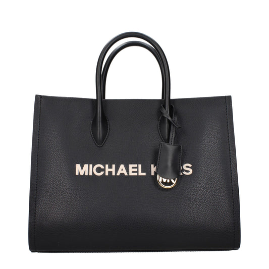 Michael Kors Black Leather Handbag - YSONA
