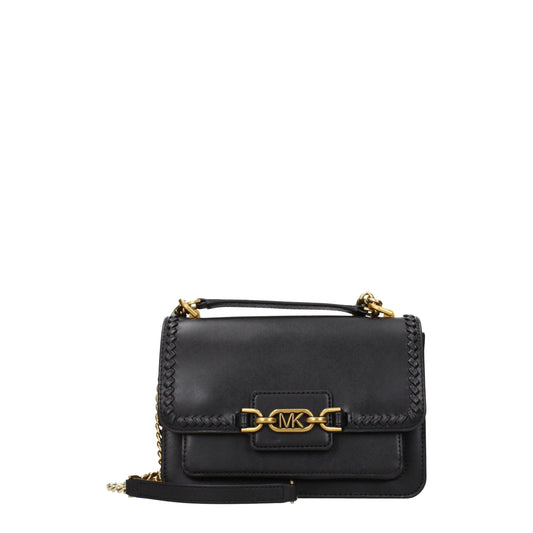 Michael Kors Black Leather Shoulder Bag - YSONA