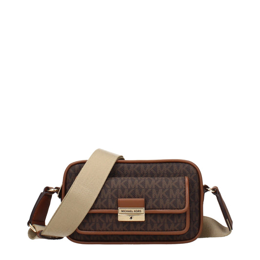 Michael Kors Brown Fabric Crossbody Bag - YSONA
