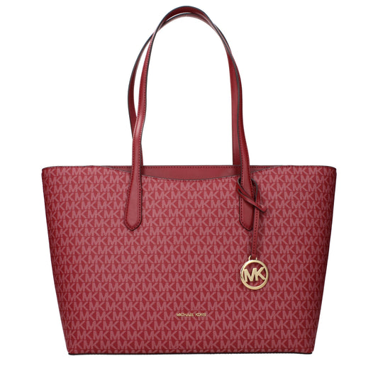 Michael Kors Red Fabric Shoulder Bag - YSONA