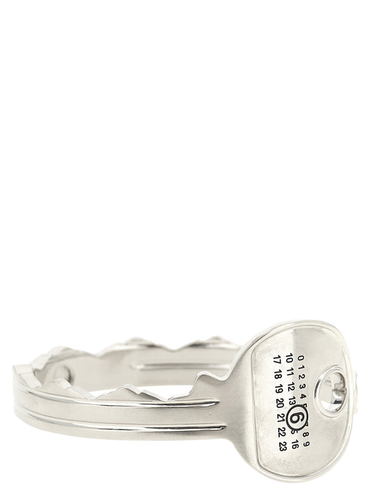 MM6 Maison Margiela Silver Brass Bracelet - YSONA